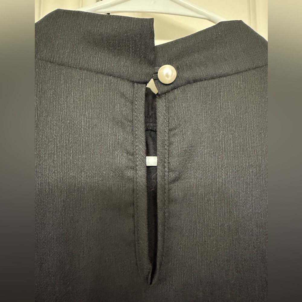 Black Sleeveless Dressy Blouse - Picture 5 of 5